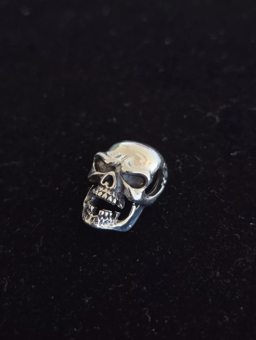 .925 Sterling Silver Skull Charm, Jewelry